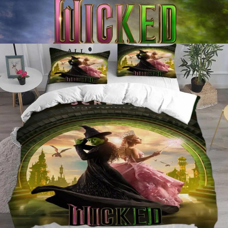 Wicked The Printed Bed Duvet Cover Pillowcase Three Piece Set For Kid Room