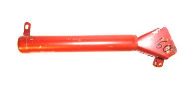 Telescopic metal seeder funnel mounted above