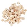 100Pcs Wooden Cubes Pine Square Blank Blocks for DIY Craft Early Childhood Puzzle Toy 10mm