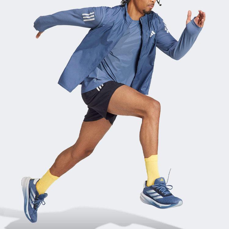 Adidas Жилет Over-The-Top в полоску с цветными блоками на молнии, мужская верхняя одежда, синий IN1496