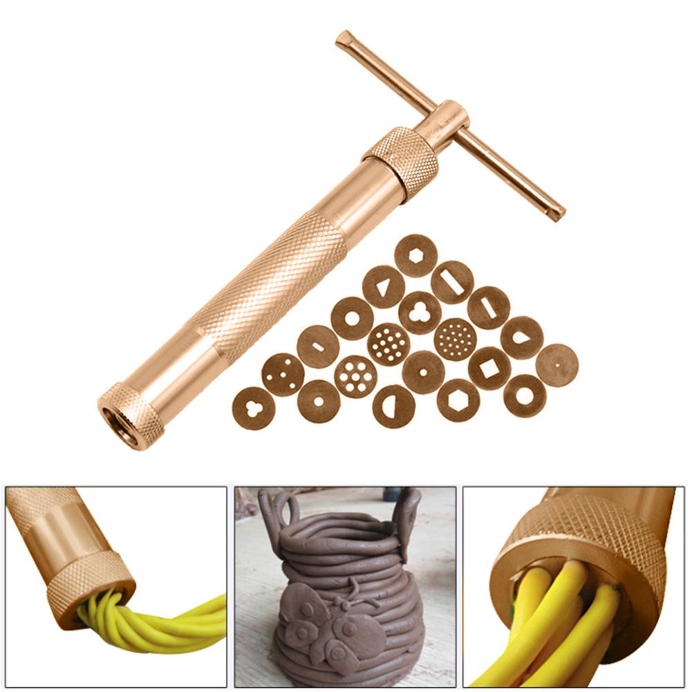 Polymer Clay Extruder DIY Supply Clay Sculpture Tool Multifunctional Cake Fondant Decorating Tool Held Polymer Clay Tool