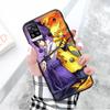 Черный чехол для Xiaomi Redmi 13C Note 9 iPhone XR 7 8 14 15 11 12 13 X XS Pro Max Samsung A25 S23 S24 FE Ultra Plus Naruto