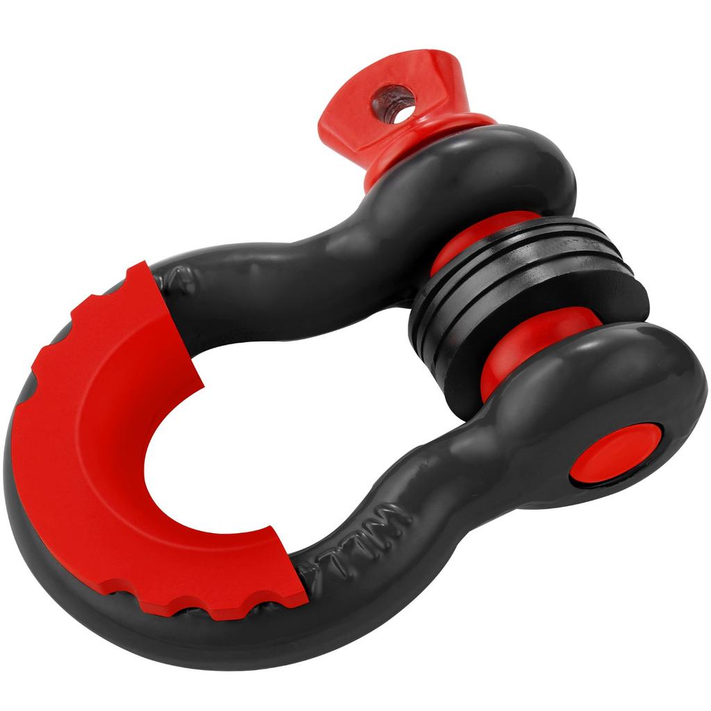 VEVOR 2 Pack 19 mm D Ring Shackle with 22.2 mm Screw Pin 28.5 Ton Break Strength
