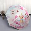 1 шт. Автоматический зонт Sanrio Hello Kitty и с цветочным узором - модный и красивый, портативный 3-складной зонт, подходит для путешествий и на каждый день