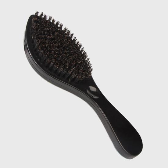 Men Beard Brush with Ergonomic Handle Nylon Boar Bristle Curved Wave Beard Straightener Brush Home Salon Men Mustache Grooming Styling Tools