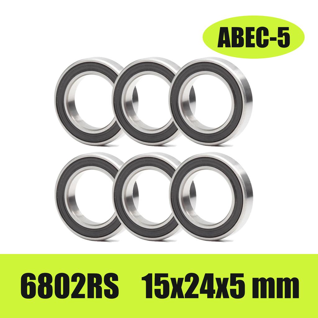 6PCS Bicycle Hub Ball Bearing 6802 6803 6804 6805 6900 6001 6901 6902 6903 ABEC-5 Repair Parts for MTB Road Bike Chrome Steel