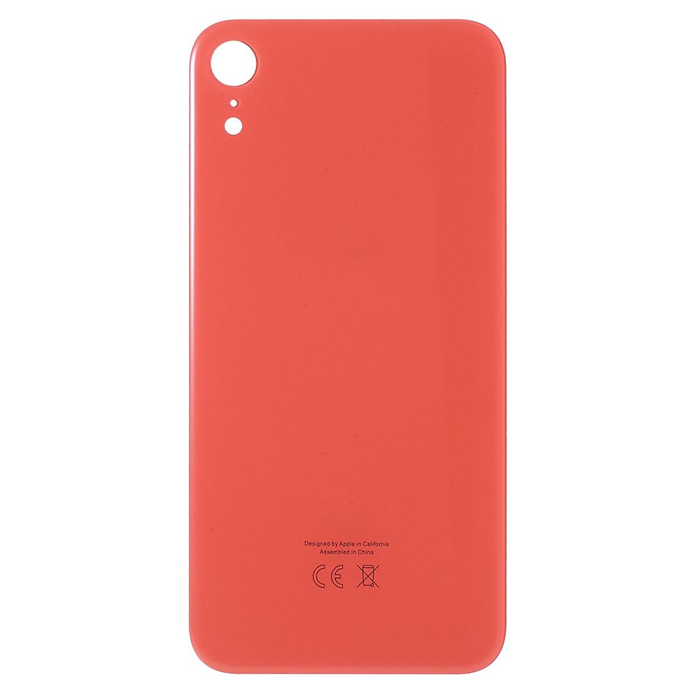 Задняя крышка аккумуляторного отсека для iPhone XR, запасная часть (Версия ЕС) (Большая Дыра)