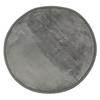 Living Room Rug Round Extra-soft Grey Diam.70