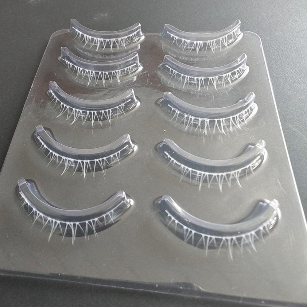 Eyelashes Extension White False Eyelashes Long Cross Eye Makeup Tools White Lashes  for Cosplay