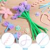 Wholesale Colorful Big Pipe Cleaners Creative Wire Chenille Stems DIY Plush Stem Wired Twist Stick Hair Strip Kid Handmade
