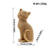 Cat Statue Collectible Tabletop Ornament for Living Room New Year Office