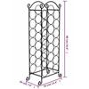 VidaXL Casier à bouteilles pour 21 bouteilles Métal 50206