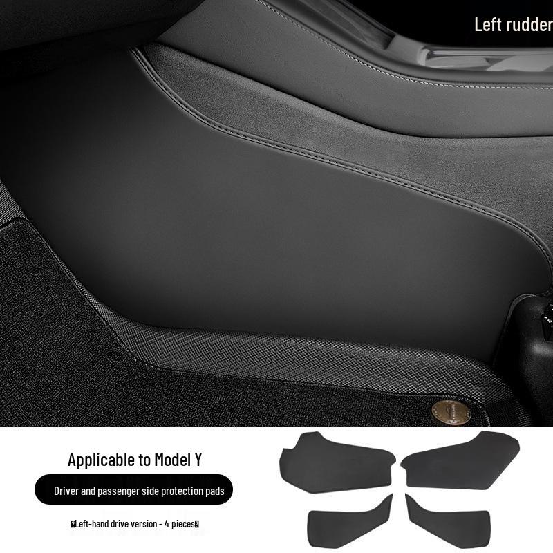 Защитная накладка на центральную консоль Tesla Model Y/Version 3 из ПУ кожи