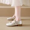 Soft-soled Women's French Elegant Mary Jane Shoes 2025 Internet Celebrity New Shallow Retro Sweet Style Single Shoes