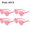 Heart-Shaped Rimless GlassesTransparent Candy ColorPlastic Frame FashionEyewear for Men WomenParty Gift UV Protection Sunglasses