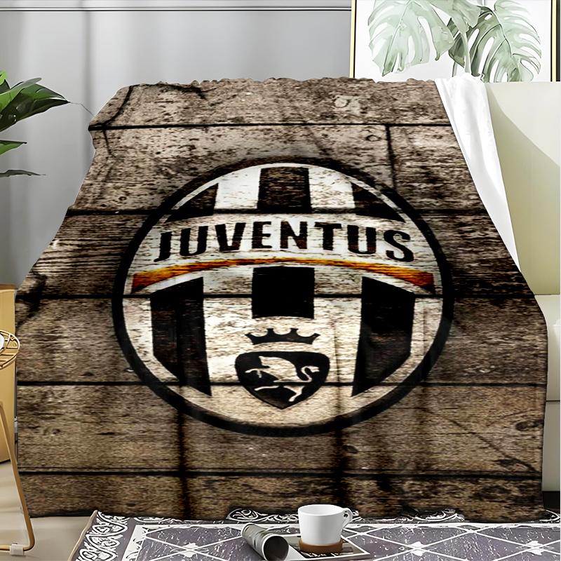 1PC Juventus Football Club Printed Soft Flannel Blanket Throw for Adult Bedroom Living Room Sofa Camping Travel Fan gifts Christmas Gifts