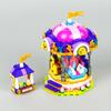 LOZ 1720 Dream Amusement Park Merry-go-round Carousel Horse Architecture DIY Mini Blocks Bricks Building Toy  No Box