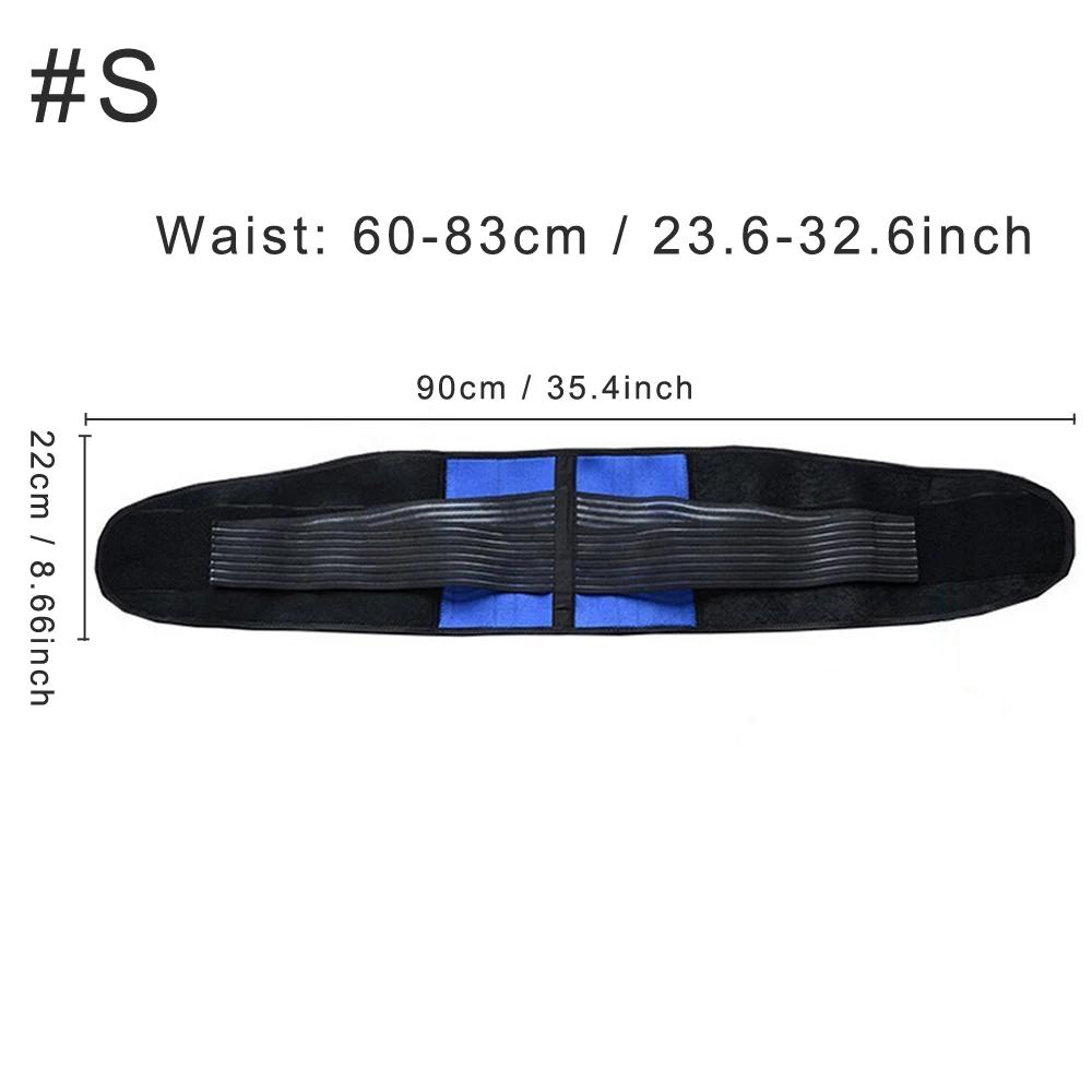 Tcare Lumbar Back Brace Support Belt - Lower Back Pain Relief Massage Band For Herniated Disc Sciatica And Scoliosis For Unisex