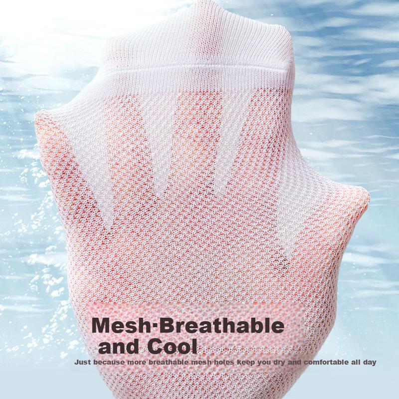 Men's Socks, Summer Short Socks, Mesh Breathable Thin Cotton, Skin-Friendly Sweat-Absorbing Mid-Calf Business Casual Socks, 3 Pairs