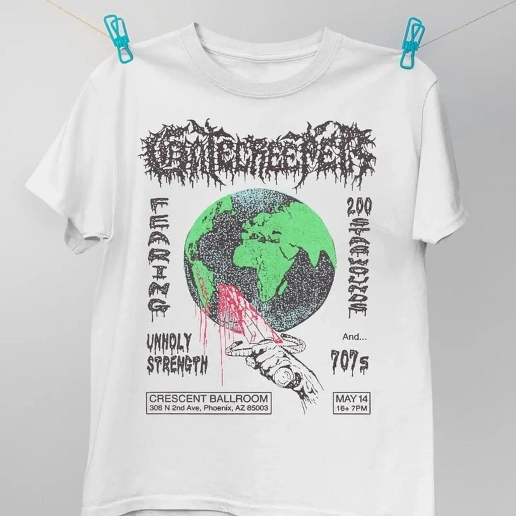 Collezione Gatecreeper Band Cotone Regalo Per Ventaglio Dalla S Alla 5xl T Shirt Sn237 Vintage Fashion