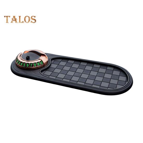 Многофункциональный автомобильный противоскользящий коврик с временным парковочным номером, держатель для мобильного телефона на приборную панель автомобиля, вращающийся на 360 градусов