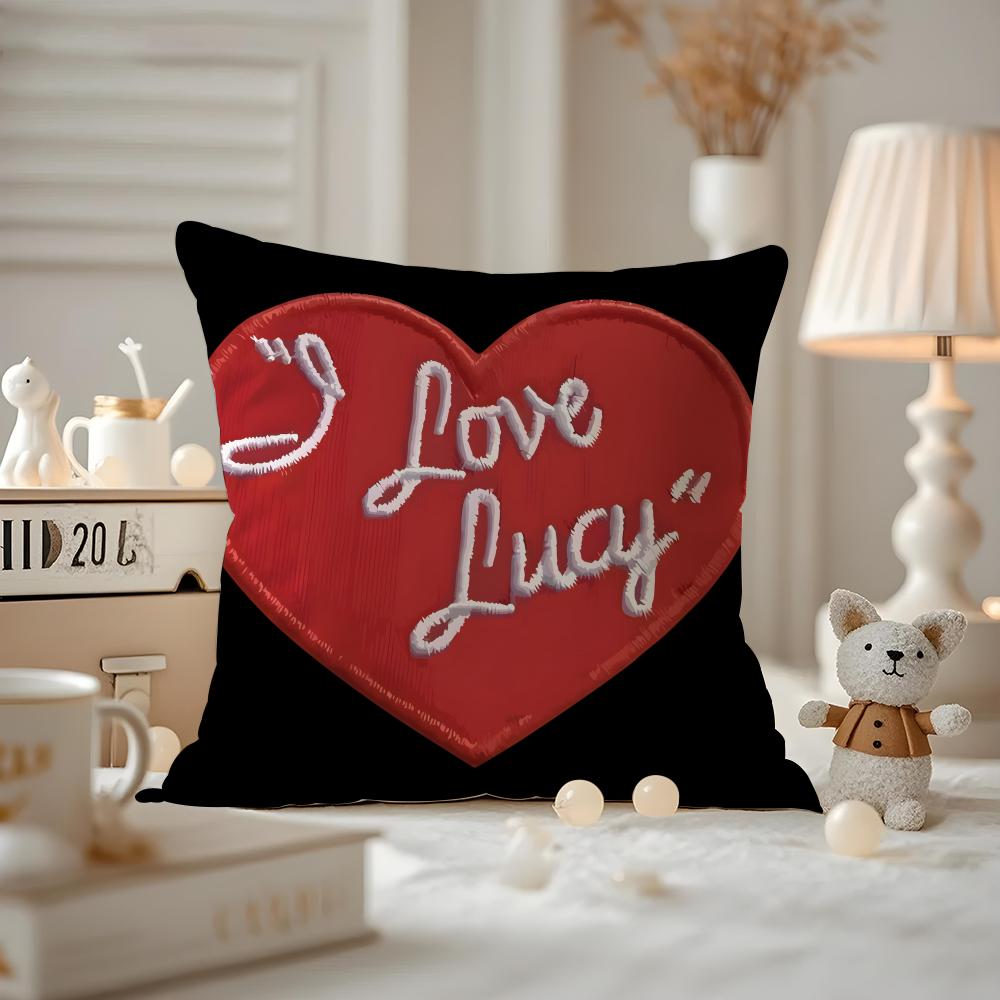 cool Skull heart print Cushion Cover Antidustmite Pillowcase Invisible zipper silky short plush Sofa cushion cover