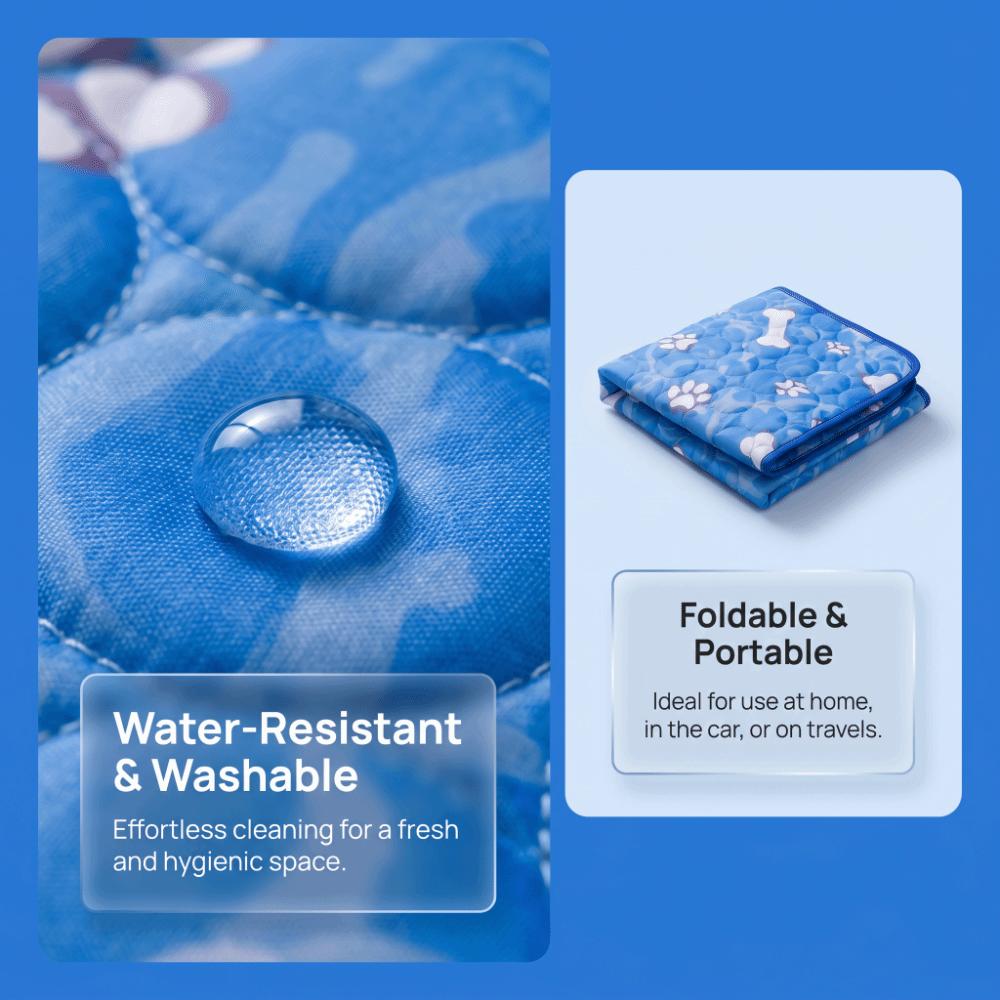 Washable Pet Cooling Mat Breathable Dog Sleeping Bed Cat Cooling Bed  Indoor Sofa Floor