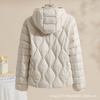 Autumn and Winter New Light and Thin Women's Down Jacket Hooded Warm Thin Large Size Jacket