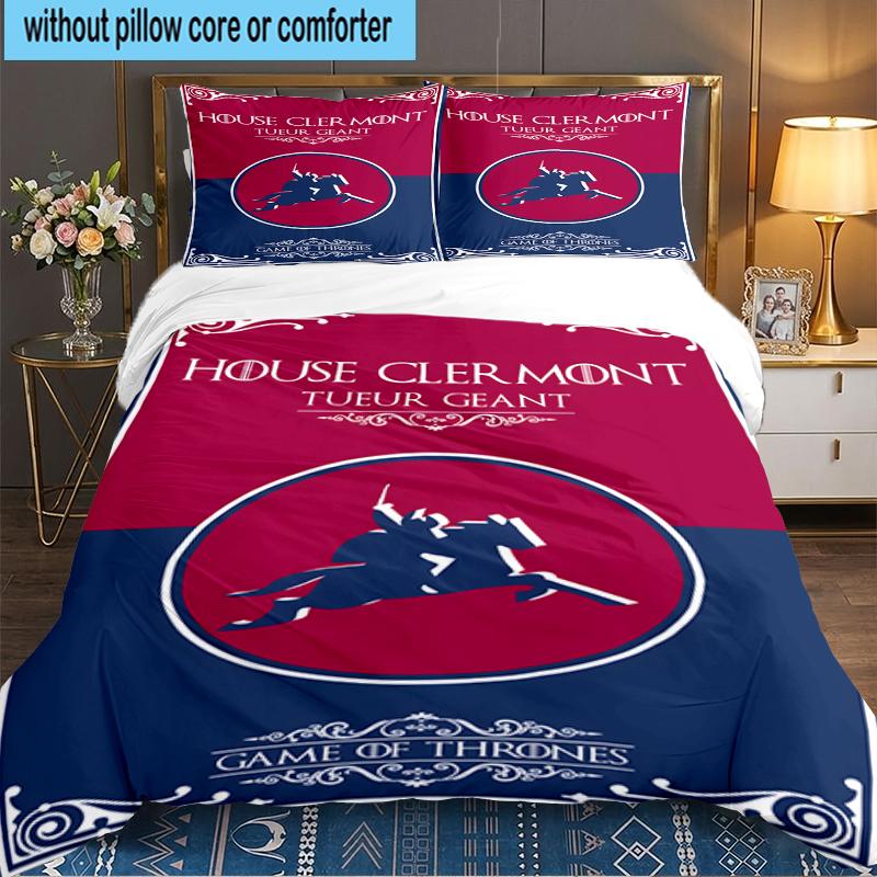 3PCS Clermont 63 Design Bedding set,Ideal for1pc Duvet Cover And 2pcs Pillowcases Perfect for Christmas gift,Ideal for Bedroom, Dormitory