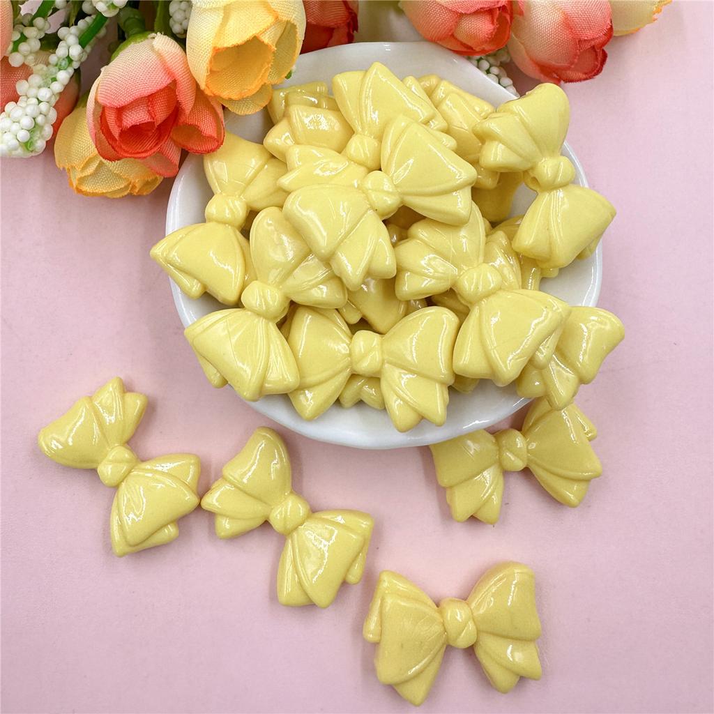 Свободные бусины 30 шт. для изготовления браслетов с бантом 19,2*29,2 мм, материал ручной работы, акрил, DIY ювелирные аксессуары, модные аксессуары