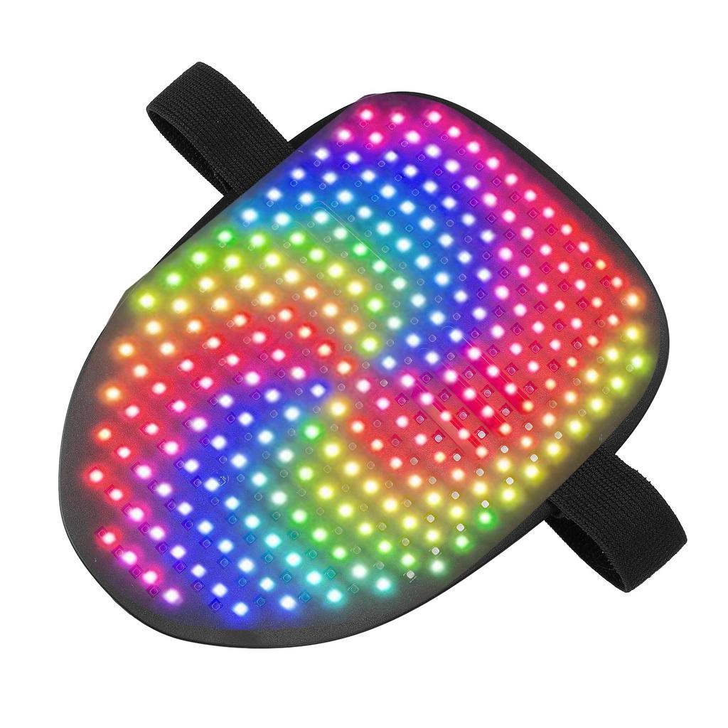 Подсветка для лица 25 статических и 25 движущихся изображений Перезаряжаемый светодиодный трансформирующийся чехол для лица