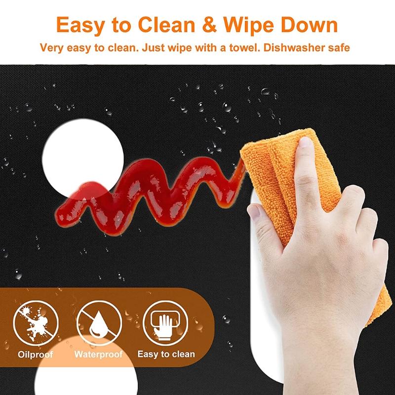 Крышка для плиты Защитная крышка для плиты, совместимая с газовой плитой Многоразовый коврик Крышки для плиты Антипригарное покрытие для плиты Кухонные принадлежности