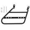 Motorcycle Side Mount Saddlebag Support Bracket 12mm Iron Matte Black Stylish Look Storage Bag