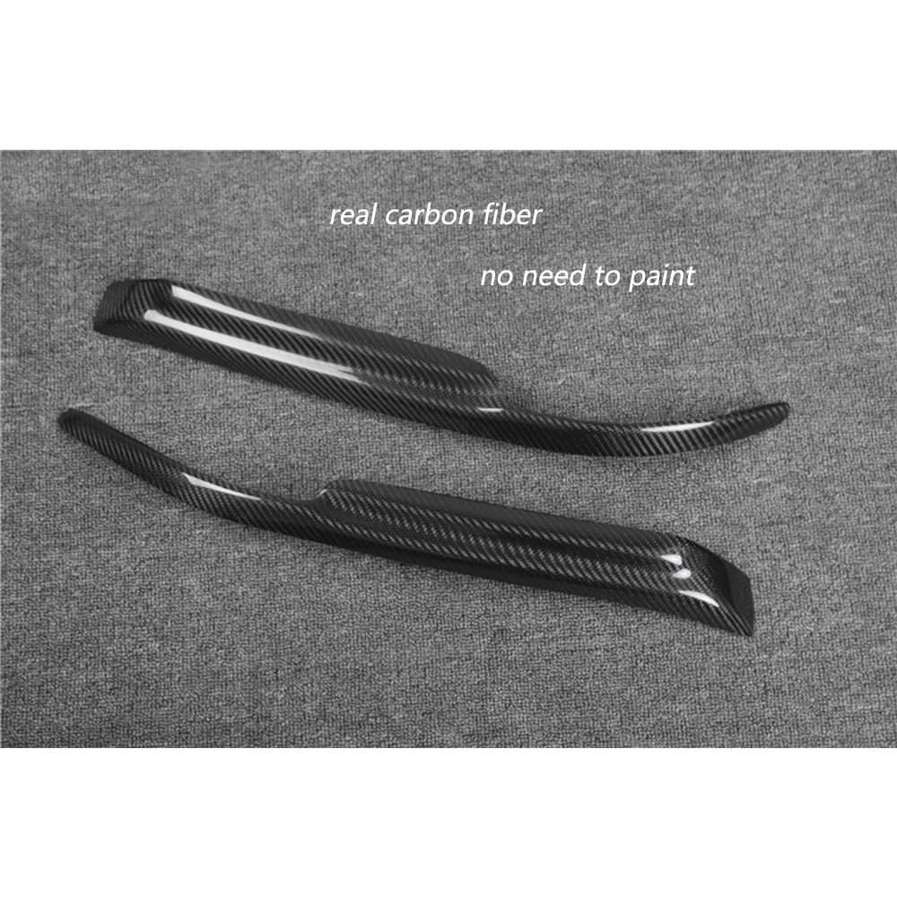Carbon fiber headlight eyebrows For Mitsubishi Lancer Evolution 7 8 9 2003 - 2007 EVO Fiber glass FRP primer Front light eyelids