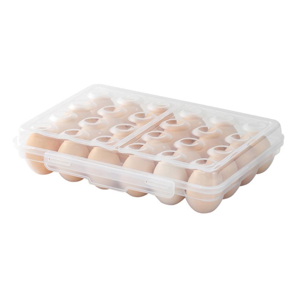 Stackable Design Egg Storage Box Plastic Egg Tray Space Saver Egg Holder  Outdoor Activities