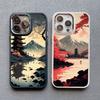 Японский Эстетичный Чехол для Телефона с Пейзажем Горы Фудзи Для iPhone 13 12 11 Pro Max 14 7 8 Plus XR XS X 15 16 Pro Max Силиконовый Чехол
