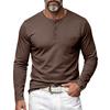 Relaxed Fit Casual Men S Long Sleeve Henley Neck T Shirt With Pocket