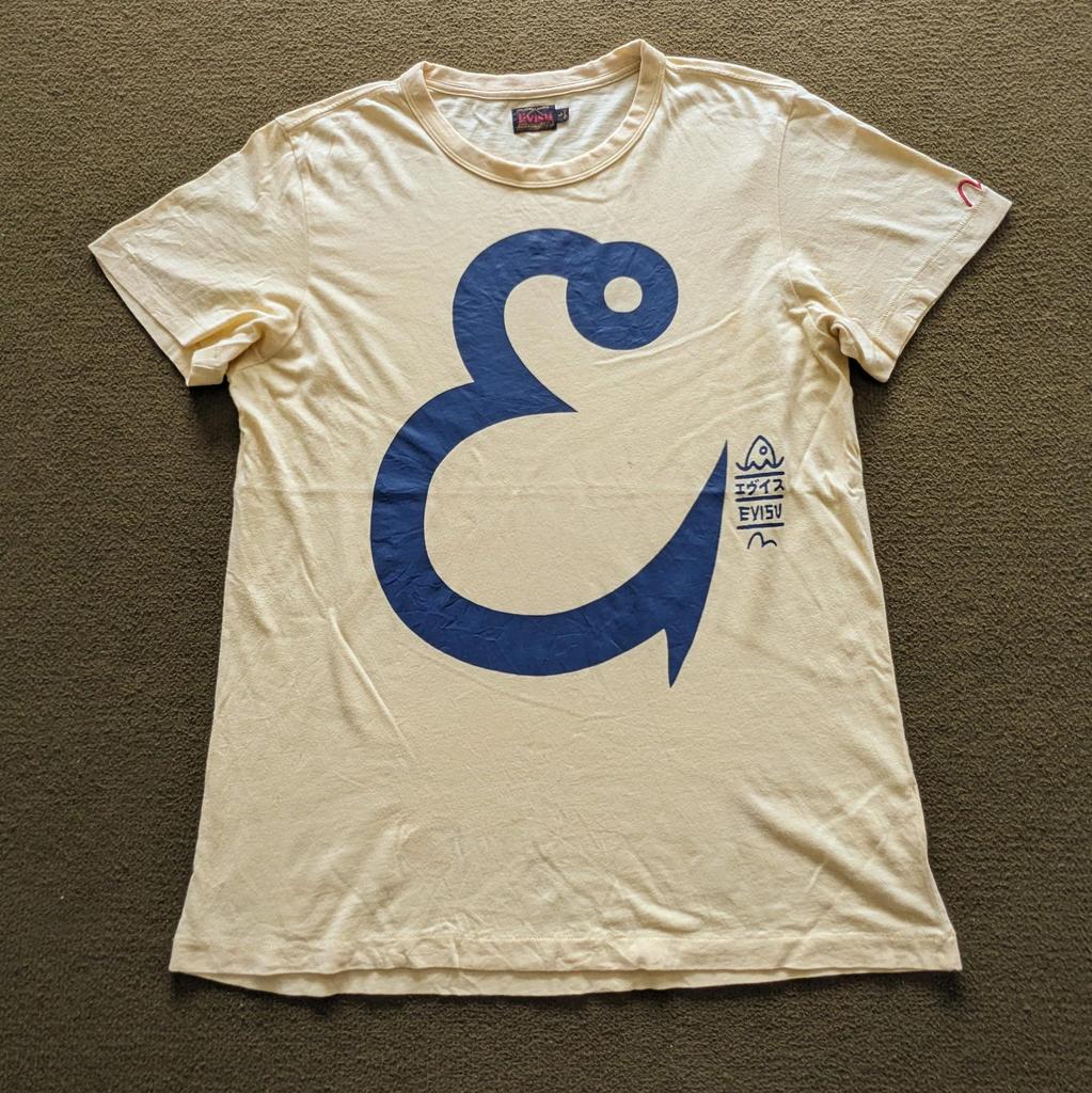 Винтажная футболка японского бренда EVISU 90-х годов