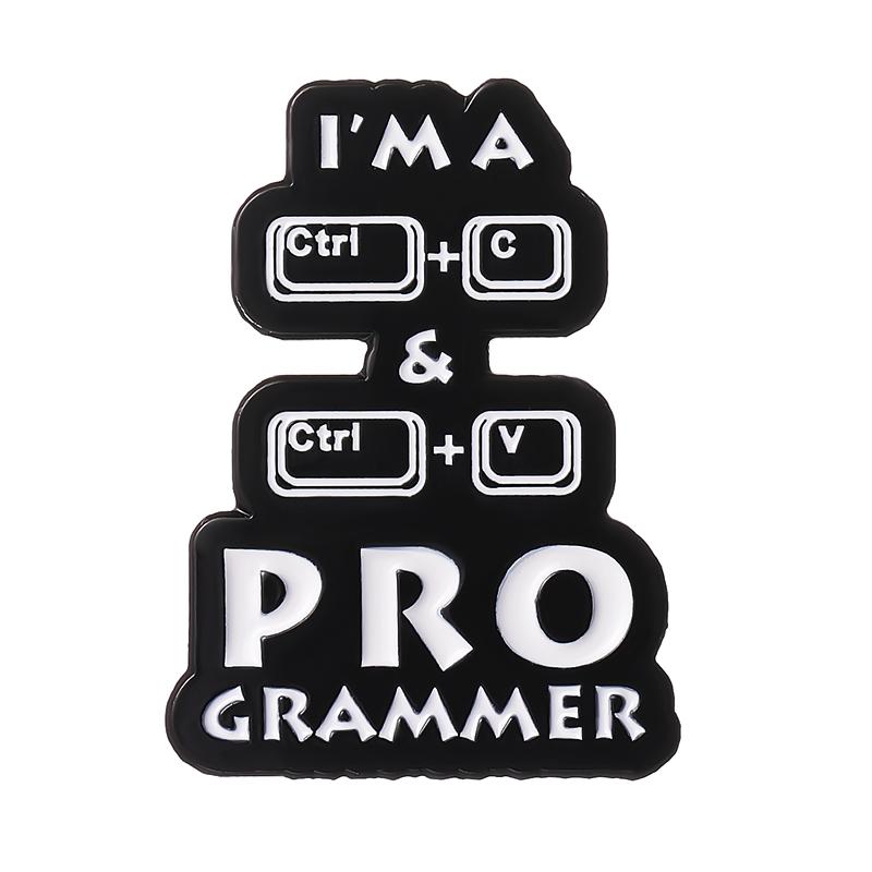Programmer Enamel Pins Custom Creative Codes Puns Brooches Lapel Badges Funny I Need a Break Jewelry Gift for Kids Friends