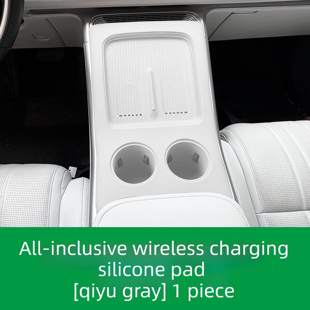 For XPENG G9 24-25 Car Integrated central control silicone pad Wireless water filling cup holder Scratch resistant Accessories