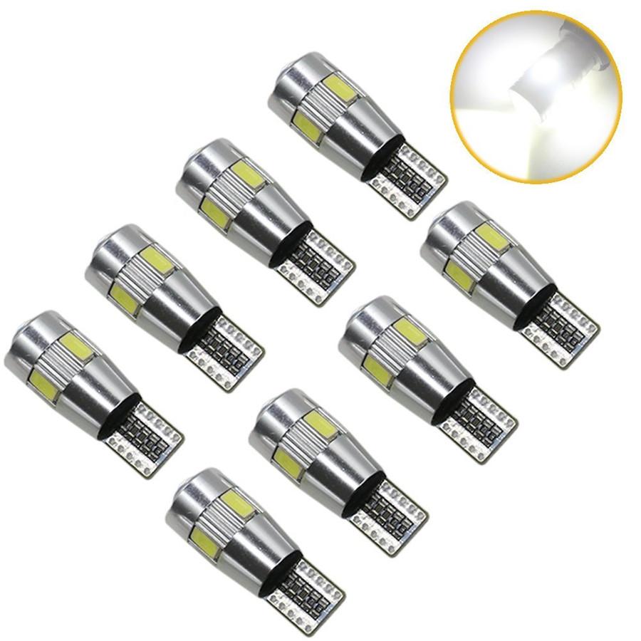 10 шт. T10 6SMD 5630 Светодиодная лампа Белая Для Потолочного Светильника Чтения Автомобиля, Фонаря Номерного Знака