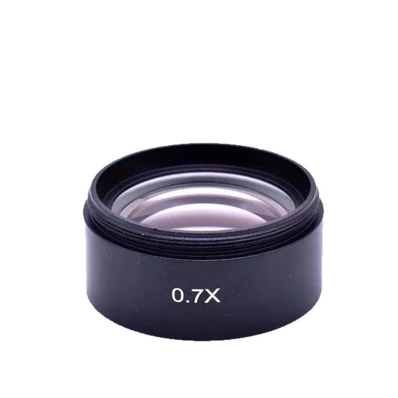 0.5X 0.7X Microscope Auxiliary Lens Anti-Oil Fume HD Magnification Extension Adapter Ring