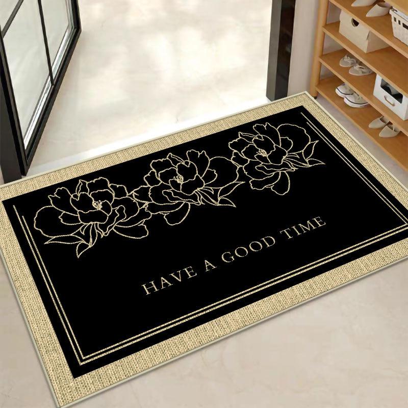 Моющиеся нескользящие коврики для двери: Абсорбирующее резиновое полотно для ванной комнаты, туалета, кухни