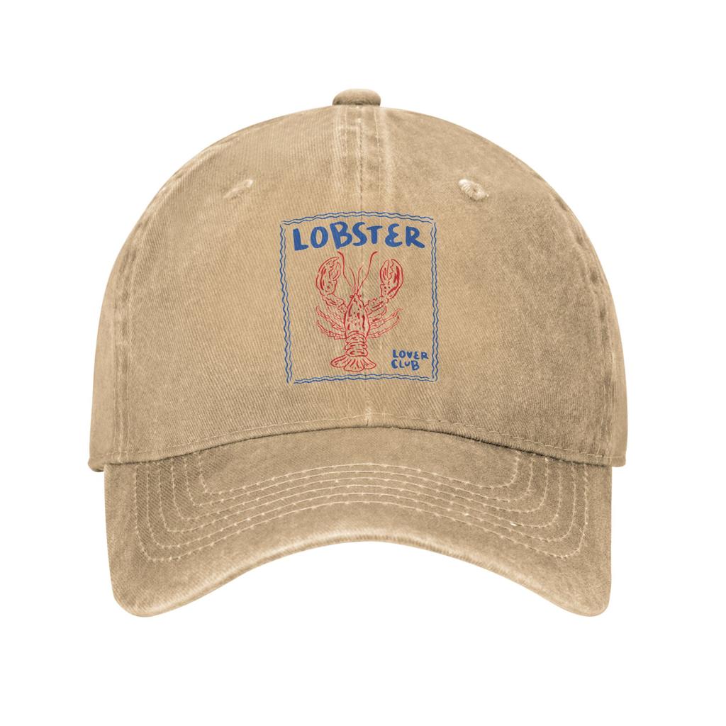 Lobster Lovers Club Baseball Caps Vintage Distressed Cotton Headwear Unisex Outdoor Workouts Adjustable Hats Cap