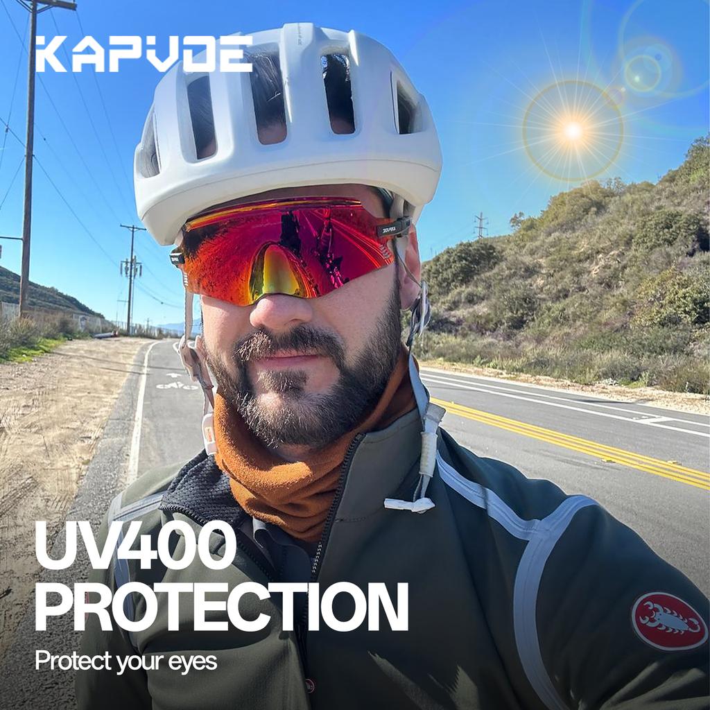 KAPVOE Велосипедные Солнцезащитные Очки Велосипедные Очки UV400 MTB Велосипедные Очки Очки для Наружных Видов Спорта Женские Мужские Дорожный Велосипед Гонки Оборудование