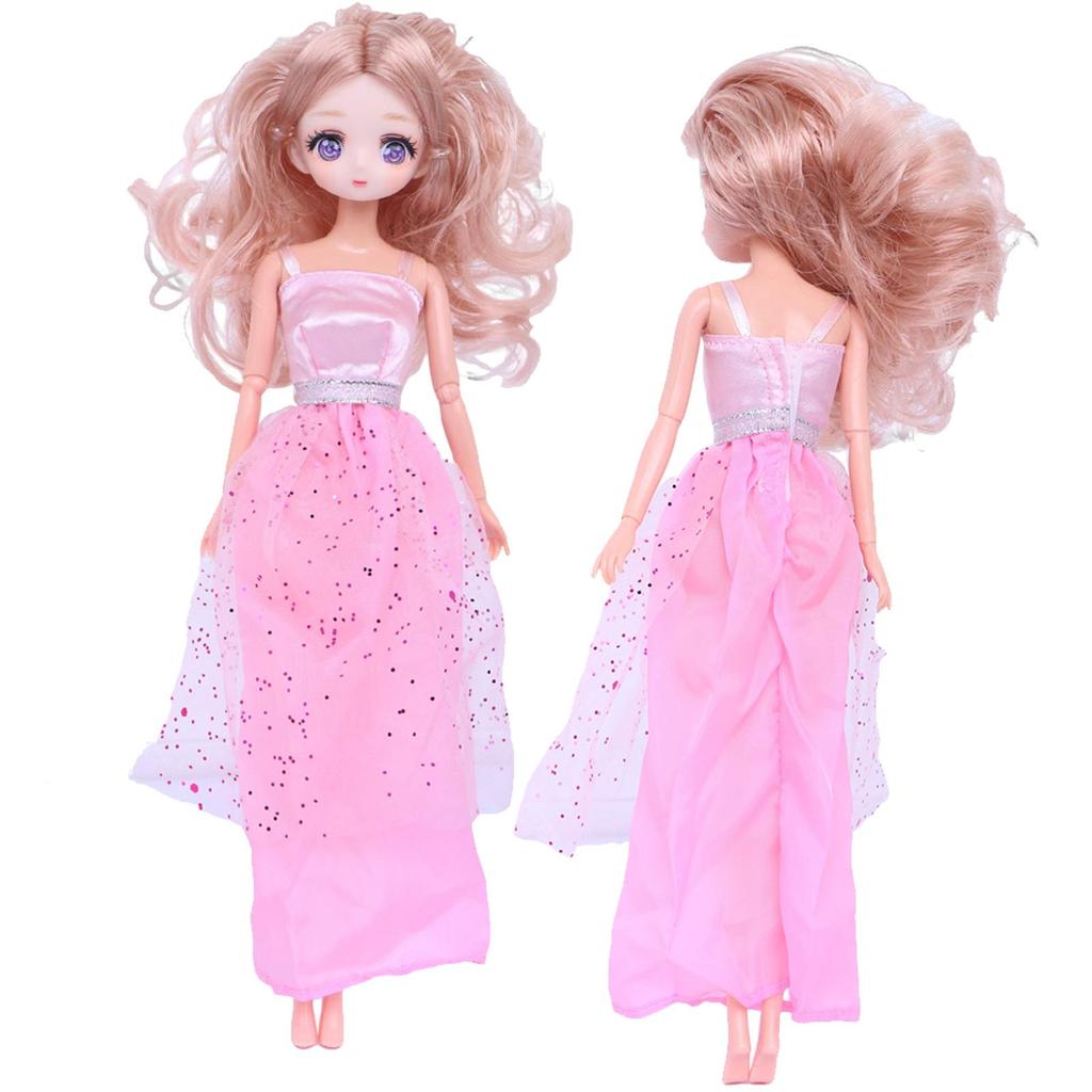 Случайный набор из 29 шт. Одежда для кукол 11,5 дюймов, 1 тело и голова куклы, 1 платье, 10 мини-платьев, 5 пар обуви, 12 аксессуаров, Игрушка для детей, Аксессуары