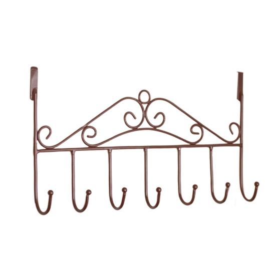 Hangers 5-Hook Punch-free Iron Home Clothing Hanger for Bedroom