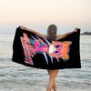 1pc Super Kitties Adventures3 Beach Towel, Beach and Seaside Swimming Pool Equipment, Fashion Pattern, Rectangular, Travel Essentials