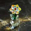 Sunflowers Crystal Figurine Glass Dream Flower Collectible Ornament for Table Centerpieces Decors Valentines Day Present