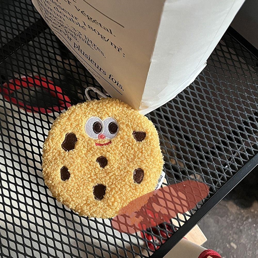 Cloth Couple Card Bag Lanyard Cookies Coin Purse Headset Storage Bag Plush Small Wallet Cute Bag